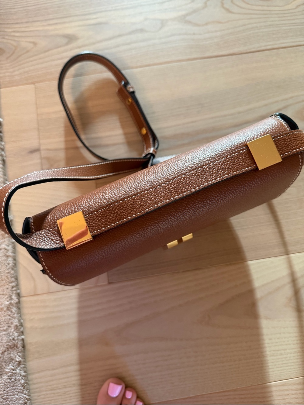 DEMELLIER VANCOUVER TAN SMALL GRAIN STITCHING - Picture 8 of 16